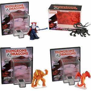 World's Smallest Micro Figures Dungeons & Dragons Mind Flayer Umbar hulk Bundle